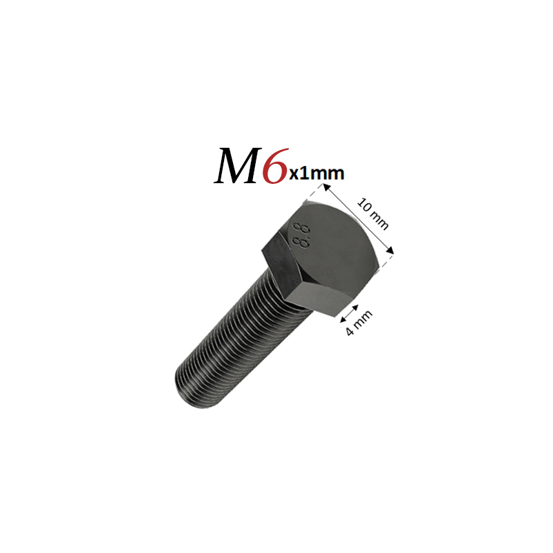  پیچ قطر 6 طول 20 میلی متر - پیچ 2 سانتی با قطر 6 سانت - پیچ آچارخور خشکه قطر M6 