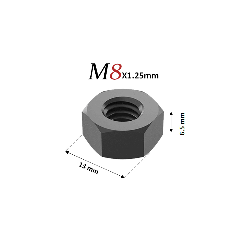  مهره M8 گرید 8 خشکه آچارخور - مهره سایز 8 